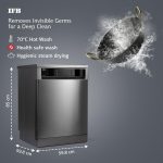 IFB 16 Place Settings Hot water wash Freestanding Dishwasher (Neptune SX16, Pearl Grey, InBuilt Heater with Turbo Drying, Perfect for Indian Utensils) - Image 3