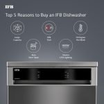 IFB 16 Place Settings Hot water wash Freestanding Dishwasher (Neptune SX16, Pearl Grey, InBuilt Heater with Turbo Drying, Perfect for Indian Utensils) - Image 7