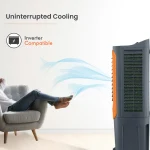 Orient Electric Ultimo 50L Desert Air Cooler with Densenest Honeycomb pads, Ice chamber & High Air Delivery | Desert Cooler for home (Grey and Orange) - Image 6