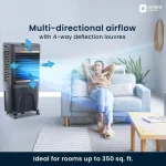 Orient Electric Tornado 88L Desert Air Cooler for home | Densenest Honeycomb Pads | Fully Collapsible Louvers, Inverter Compatible | High Air Delivery | 1 Year Warranty by Orient | Dark Grey - Image 5