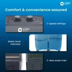 Orient Electric Tornado 88L Desert Air Cooler for home | Densenest Honeycomb Pads | Fully Collapsible Louvers, Inverter Compatible | High Air Delivery | 1 Year Warranty by Orient | Dark Grey - Image 6
