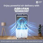 Orient Electric Knight 70L Desert Air Cooler with Densenest Honeycomb pads, Ice chamber, Dust Filter & High Air Delivery | Desert Cooler for home (Grey) - Image 2