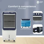 Orient Electric Knight 70L Desert Air Cooler with Densenest Honeycomb pads, Ice chamber, Dust Filter & High Air Delivery | Desert Cooler for home (Grey) - Image 7