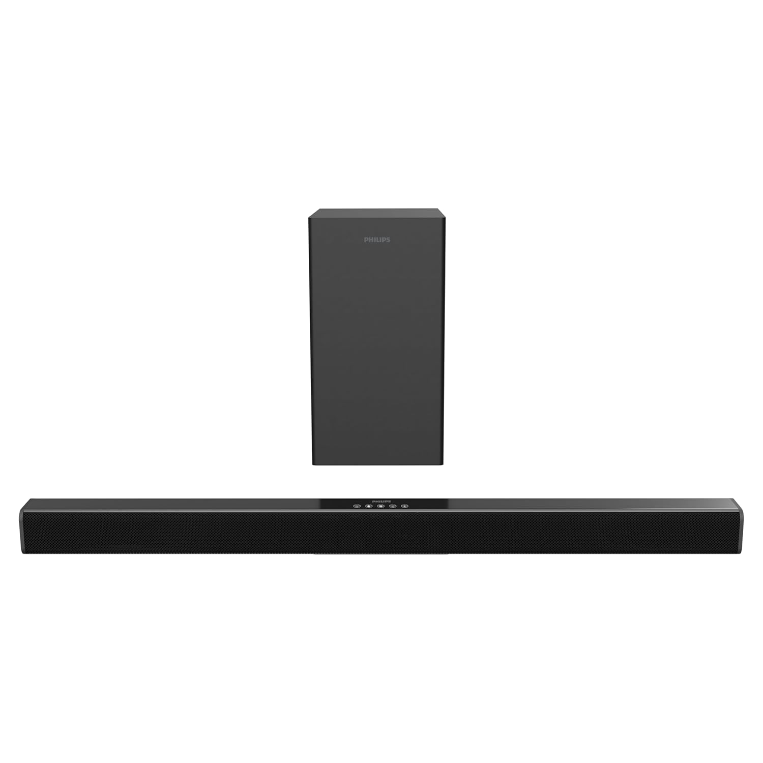 1763040741_3526_1 PHILIPS Audio TAB4218/94 2.1Ch 120W Bluetooth Soundbar with Rich Bass, 3 EQ Modes, Multi-Connectivity Option with Supporting USB, HDMI(ARC), Optical, Coaxial & Aux-in (Black) - Image 1