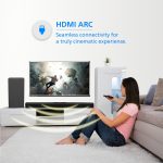 PHILIPS Audio TAB4218/94 2.1Ch 120W Bluetooth Soundbar with Rich Bass, 3 EQ Modes, Multi-Connectivity Option with Supporting USB, HDMI(ARC), Optical, Coaxial & Aux-in (Black) - Image 5