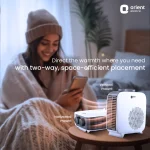 Orient Electric Glint Room Heater for Home | Dual Heating Mode (1000/2000 Watts) | Overheat Protection | Dual Placement | 5 Level Safety Protection | Electric Fan Heater for Winter | Pack of 1 - White - Image 2