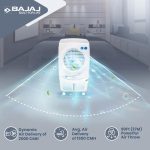 Bajaj PMH 36 Torque 36L Personal Air Cooler For Room | TurboFan Technology | Powerful Air Throw | 3-Speed Control | Portable - Image 3