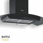 Whirlpool 90cm 1200 m3/hr Autoclean Baffle Filter Kitchen Chimney with 10 Years Warranty on Motor and 5 Years Comprehensive | CG 901 HAC HOOD | Touch Control with Gesture Control | Black - Image 7