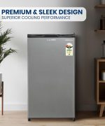 Lloyd 92 L Direct Cool Single Door 1 Star Refrigerator with Dedicated Freezer Section Big Bottle StorageFull Vegetable Box (Grey Metallic) - Image 9