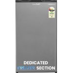 Lloyd 92 L Direct Cool Single Door 1 Star Refrigerator with Dedicated Freezer Section Big Bottle StorageFull Vegetable Box (Grey Metallic)