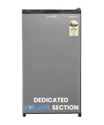 Lloyd 92 L Direct Cool Single Door 1 Star Refrigerator with Dedicated Freezer Section Big Bottle StorageFull Vegetable Box (Grey Metallic)