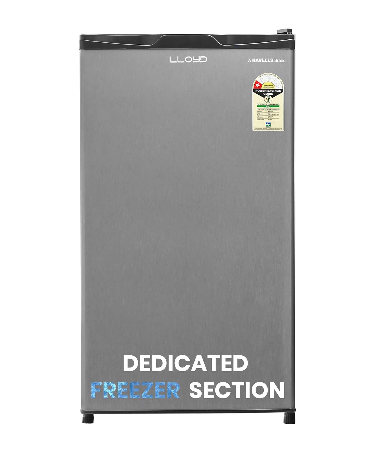 3 Lloyd 92 L Direct Cool Single Door 1 Star Refrigerator with Dedicated Freezer Section Big Bottle StorageFull Vegetable Box (Grey Metallic) - Image 1