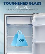Lloyd 92 L Direct Cool Single Door 1 Star Refrigerator with Dedicated Freezer Section Big Bottle StorageFull Vegetable Box (Grey Metallic) - Image 14