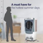 USHA Striker 70SD1 Desert Air Cooler for Home with Powerful Airflow, 3-Side Honeycomb Pads, 11m Air Throw & Inverter Compatibility (70L, White) - Image 4