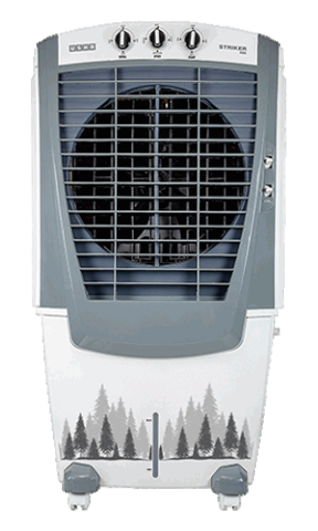 3 USHA Striker 70SD1 Desert Air Cooler for Home with Powerful Airflow, 3-Side Honeycomb Pads, 11m Air Throw & Inverter Compatibility (70L, White) - Image 1