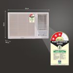 Hitachi 1.5 Ton Class 3 Star Window Inverter AC (100% Copper, 100% cooling at 43° Celsius, RAW318HHEO, White) - Image 2