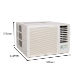 Hitachi 1 Ton 2 Star Window AC (Copper, Dust Filter, Model, RAW312HEDO, White) - Image 3