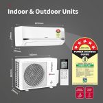 Hitachi 2 Ton Class 5 Star Xpandable+ Inverter Split AC (100% Copper, 4-Way Swing, ice Clean, Dust Filter, 5500STXL RAS.V522PCBISH1, White). - Image 2