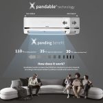 Hitachi 2 Ton Class 5 Star Xpandable+ Inverter Split AC (100% Copper, 4-Way Swing, ice Clean, Dust Filter, 5500STXL RAS.V522PCBISH1, White). - Image 5