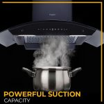 Whirlpool 90cm 1600 m3/hr Filterless Autoclean Kitchen Chimney with 11 Years Warranty on Motor and 5 Years Comprehensive | Made In India | CGFL PRO 904 HAC BK HOOD | Touch + Gesture Control | Black - Image 4