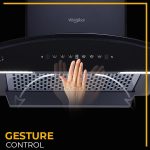 Whirlpool 90cm 1600 m3/hr Filterless Autoclean Kitchen Chimney with 11 Years Warranty on Motor and 5 Years Comprehensive | Made In India | CGFL PRO 904 HAC BK HOOD | Touch + Gesture Control | Black - Image 6