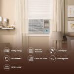 Lloyd 1.0 Ton 2 Star Fixed Speed Window AC (Copper, White with Silver Deco Strip, GLW12C2YWSEW) - Image 6