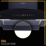 Whirlpool 60cm 1600 m3/hr Filterless Autoclean Kitchen Chimney with 11 Years Warranty on Motor and 5 Years Comprehensive | Made In India | CGFL PRO 604 HAC BK HOOD | Touch + Gesture Control | Black - Image 2