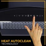 Whirlpool 60cm 1600 m3/hr Filterless Autoclean Kitchen Chimney with 11 Years Warranty on Motor and 5 Years Comprehensive | Made In India | CGFL PRO 604 HAC BK HOOD | Touch + Gesture Control | Black - Image 5