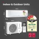 Hitachi 1 Ton Class 3 Star Long Air Throw Fixed Split AC (100% Copper, 4-Way Swing, Dust Filter, 3200FL RAS.B312PCAIBA1, White) - Image 2