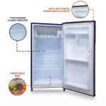 GEM 91 L 1 Star Direct Cool Single Door Mini Refrigerator (2024 Model, GRDN-120HSTP, Hairline Silver) - Image 3