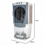 USHA Striker 100SD1 Desert Air Cooler for Home with Powerful Airflow, 3-Side Honeycomb Pads, 11m Air Throw & Inverter Compatibility (100L, White) - Image 3