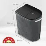 Whirlpool 9 Kg Semi Automatic with Soft Close Lid and 3D Wave Technology - Hydrowash Elite (30312) - Image 2