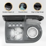 Whirlpool 9 Kg Semi Automatic with Soft Close Lid and 3D Wave Technology - Hydrowash Elite (30312) - Image 3