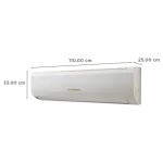 O General 1.5 Ton 3 Star Fixed Speed Split Air Conditioner with Anti-Corrosion Copper Heat Exchager (2023 Model ASGA18BMAA-B White) - Image 3
