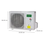 O General 1.5 Ton 3 Star Fixed Speed Split Air Conditioner with Anti-Corrosion Copper Heat Exchager (2023 Model ASGA18BMAA-B White) - Image 4