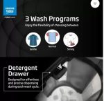Voltas Beko, A Tata Product 10 Kg 5 Star Semi-Automatic Washing Machine (2025 Model, WTT100UPA/BKSSDG5GTDA, Black) - Image 2