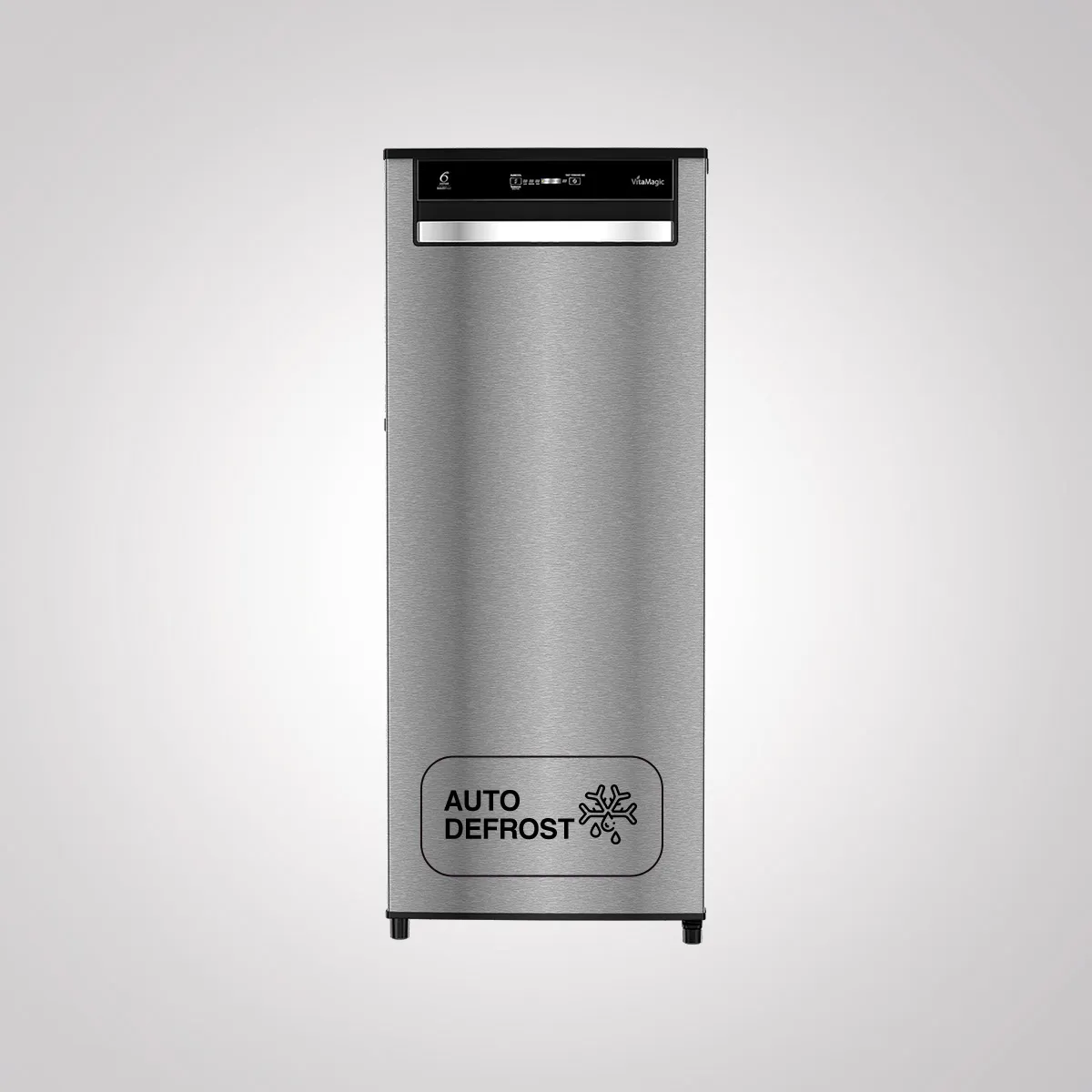 175329-1200-auto Whirlpool Vitamagic Pro 192L 3 Star Single Door Refrigerator - Aura Steel-Y (73693) - Image 1