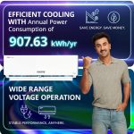‎Voltas 1.45 Ton 3 Star Inverter Split AC (Copper, 6-in-1 Adjustable Mode, Sleep Mode, Anti-dust Filter with Anti-Microbial Coating, 183INV Vertis Plush, White) - Image 6
