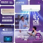 ‎Voltas 1.45 Ton 3 Star Inverter Split AC (Copper, 6-in-1 Adjustable Mode, Sleep Mode, Anti-dust Filter with Anti-Microbial Coating, 183INV Vertis Plush, White) - Image 9