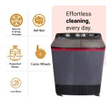 Akai 7 Kg, 5 Star, Semi Automatic Top Loading Washing Machine (AKSA-70DBP) Black - Image 5
