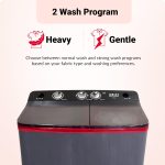 Akai 7 Kg, 5 Star, Semi Automatic Top Loading Washing Machine (AKSA-70DBP) Black - Image 2