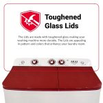 Akai 7 Kg, 5 Star, Semi Automatic Top Loading Washing Machine (AKSA-70DRP) Red - Image 5