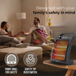 Havells Bero Quartz Room Heater 800 Watt Black - Image 5