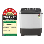 LG 9.5Kg Semi Automatic Washing Machine, Roller Jet Pulsator + Soak, Dark Grey, 5 Star (P955ASGAZ) - Image 2