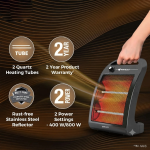 Havells Bero Quartz Room Heater 800 Watt Black - Image 6
