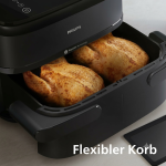 Philips 1000 Series Airfryer Double Drawer with Removable Divider - 7.1L, RapidAir Technology, 10 Cooking Modes, 90% Less Fat, Compact Design, HomeID Application (NA154/00) - Image 5