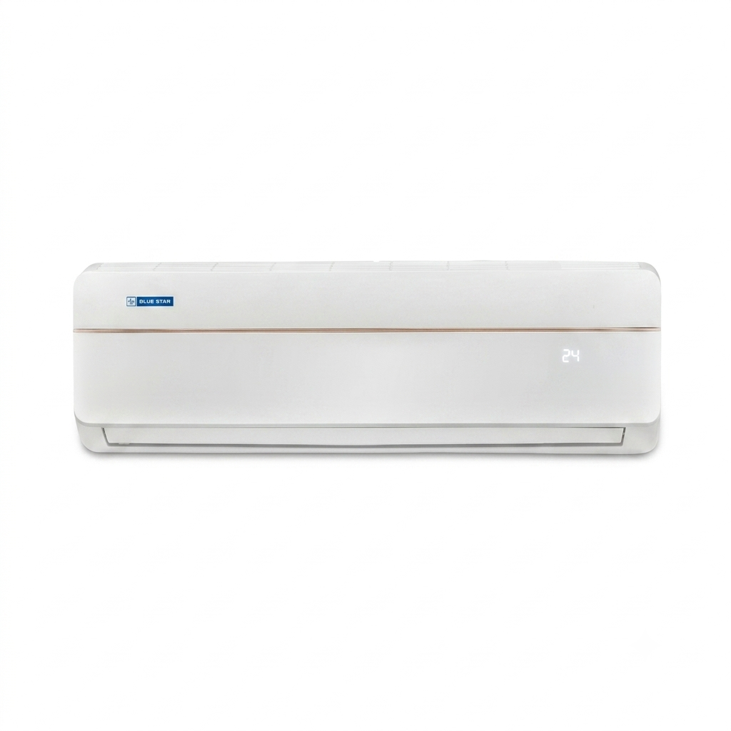 Gemini_Generated_Image_xg1h14xg1h14xg1h Blue Star 2 Ton 3 Star Inverter Split AC with Smart Wi-Fi, 4-Way Swing, Convertible 6-in-1 Cooling, Copper Condenser & Turbo Cool (2026 Model,IA324VXUS White) - Image 1