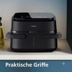 Philips 1000 Series Airfryer Double Drawer with Removable Divider - 7.1L, RapidAir Technology, 10 Cooking Modes, 90% Less Fat, Compact Design, HomeID Application (NA154/00) - Image 4