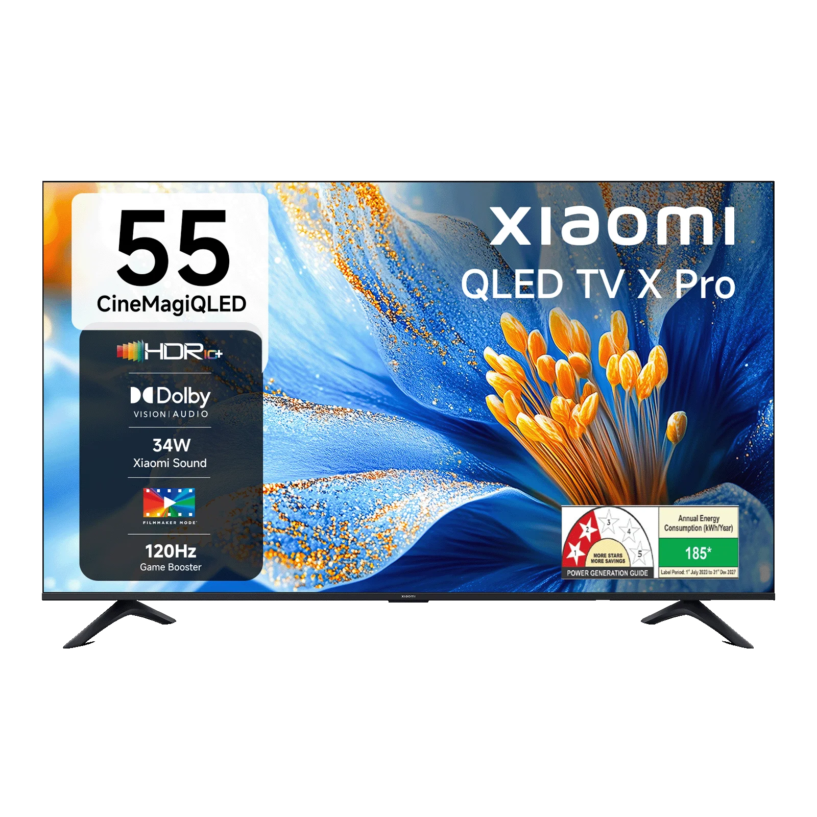 a658c266c97f3c7b87455dbf9bf5d5c2 Xiaomi 138 cm (55 Inches) X Pro Series QLED 4K Ultra HD Smart Google TV L55MB-APIN - Image 1