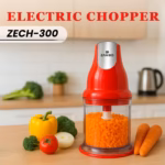 ZANIBO ZECH-300 Electric Vegetable & Fruit Chopper for Kitchen Electric Chopper with 500 ml Capacity (Red) - Image 2